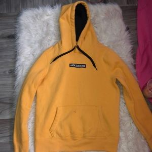 Yellow Hollister hoodie